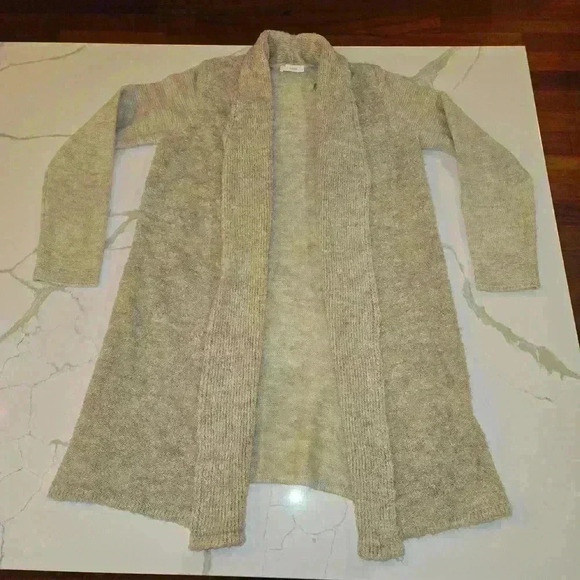 LC Waikiki Womens Long Sleeve Long Open Cardigan Taupe Size Small - Picture 3 of 11